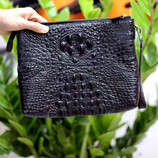 Clutch da cá sấu cầm tay VCS999